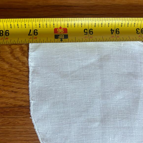 Vintage White Cutwork 97” x 62” Tablecloth Set w/ 6 Embroidered Napkins - Picture 15 of 16